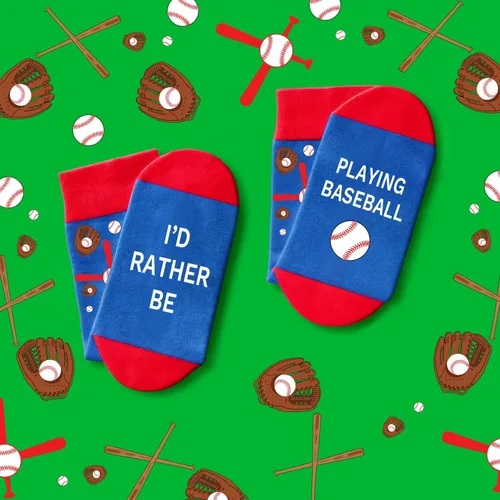 Vista 4 de Juego de regalos de béisbol, collar de fútbol con letras A-Z para hombres, calcetines de béisbol y pulseras de béisbol para amantes del béisbol