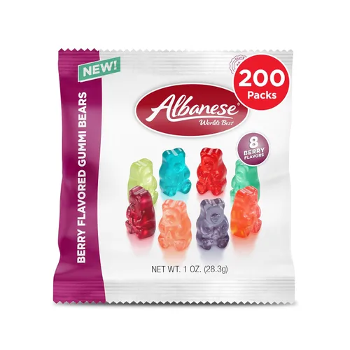 Vista 9 de Albanese World's Best - Ositos de goma de 12 sabores, bajos en sodio, sin grasa, sin gluten, bolsa de 1 onza de caramelo (paquete de 200)