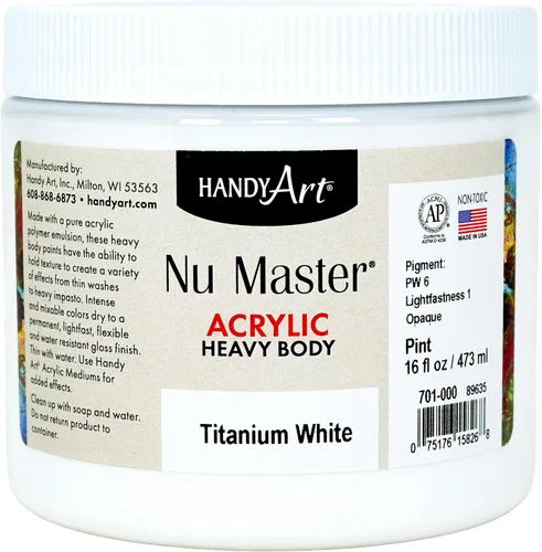 Vista 31 de Handy Art Nu Master - Pintura acrílica de cuerpo pesado, 8 onzas, carmesí Alizarin