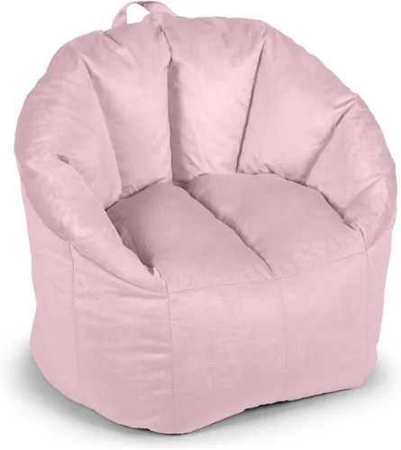 Vista 22 de Big Joe Milano - Silla de Puf con Cuero Montana Negro Vibe