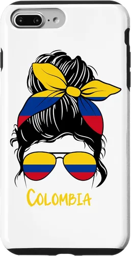 Vista 12 de Colombian Girl Bandana Glasses Flag Colors Latina Pride Case for iPhone 17