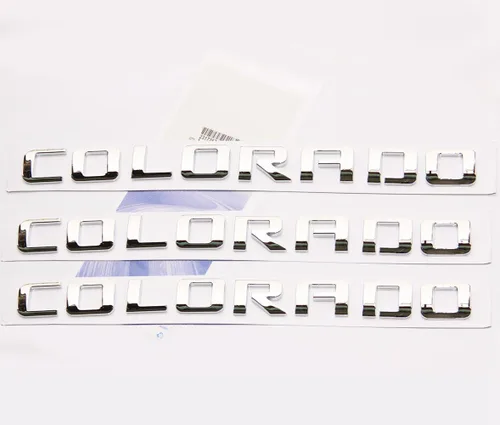 Vista 6 de Yoaoo 3 piezas OEM Emblemas de letras para Colorado Compatible con Colorado Brillante 2007-2019 (Negro)