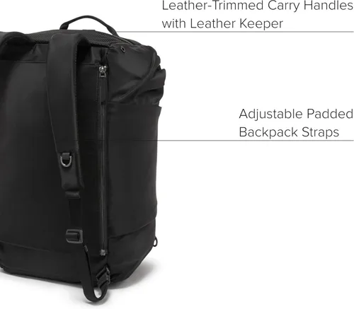 Vista 4 de TUMI - Voyageur Malta DuffelMochila - Bolsa de viaje premium, NegroPlomizo