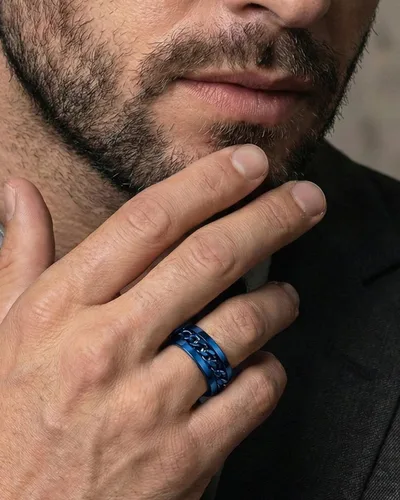 Vista 57 de King Ring 8mm Spinner Ring – Fidget Ring for Men & Women – Designed in USA