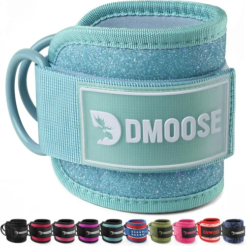 Vista 12 de DMoose Ankle Strap for Cable Machine - One Size Fit with Premium Padding, Workout Kickback Ankle Cuffs, Ankle Bands for Working Out, Booty Workouts