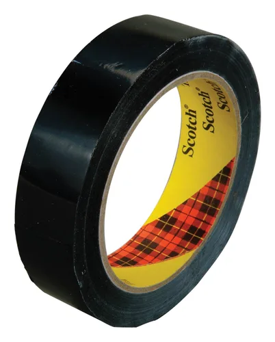 Vista 2 de Scotch 3M Cinta de codificación de colores 690, negro, 1/2" x 72 yardas (0.472 in x 216.5 ft), ideal para codificación de colores y cierre