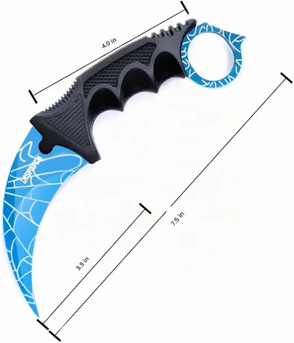 Vista 6 de Dispatch Karambit Cuchillo táctico de hoja fija para acampar, cuchillo de caza al aire libre con funda y cable, adecuado para senderismo, aventura