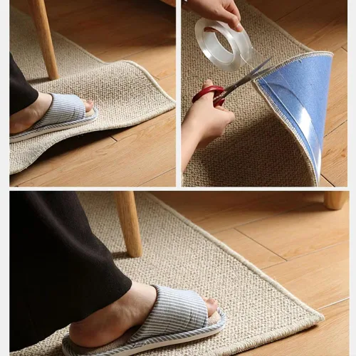 Vista 2 de GUMMMY 3M Nano Tape Cinta adhesiva de doble cara transparente, reutilizable, impermeable, cintas adhesivas limpiables para cocina, mejoras para el 1
