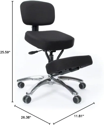 Vista 2 de BetterPosture Jazzy Kneeling chair – Silla ergonómica multifuncional para arrodillarse que ayuda a reducir la tensión de espalda y cuello