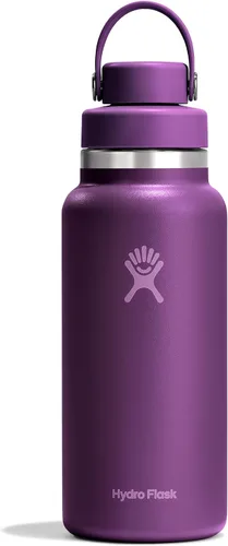 Vista 15 de Hydro Flask Botella de agua – Acero inoxidable aislado – Tapa de boca ancha para chug, antiderrames, a prueba de fugas en rocío de 40 onzas Dew