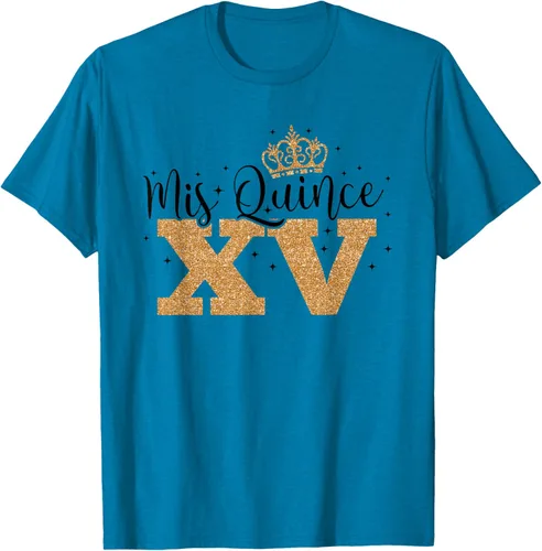 Vista 7 de Camiseta de quinceañera Mis Quince para cumpleaños número 15 Blanco