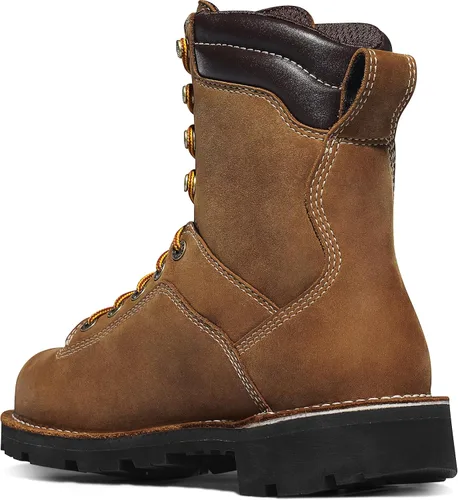 Vista 3 de Danner Quarry USA - Botas de trabajo para hombre de 8 pulgadas, 14.11 oz, duraderas, impermeables, aisladas, puntera no metálica para seguridad