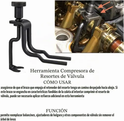 Vista 2 de Herramienta Compresora de Resortes de Válvula para Motores Ford 4.6L 5.4L 6.8L 3V - Servicio de Árboles de Levas, Resortes de Válvula, Sellos