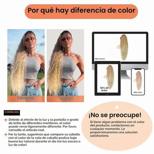 Vista 9 de SEIKEA Extensión de cola de caballo, 30" de largo, ligera, rizada natural completa con cordón, cola de caballo falsa, cola de caballo sintética