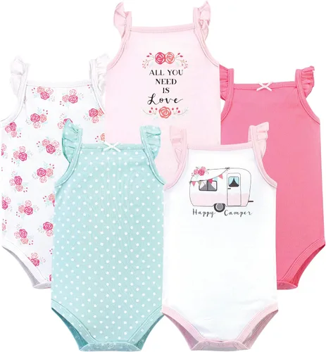 Vista 22 de Hudson Baby Mamelucos sin mangas unisex de algodón para bebé Béisbol
