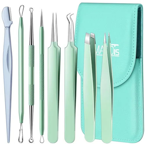 Vista 10 de TsMADDTs Extractor de espinillas, herramienta de tratamiento de acné, kit de eliminación de comedones para manchas, puntos blancos, kit
