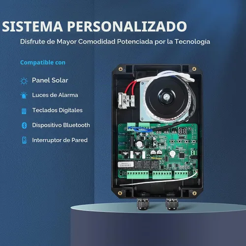 Vista 5 de CO-Z Kit de Abridor Automático de Portón, Compatible con App, Abridor Inteligente de Portón de Una Hoja para Portones de hasta 660 lb 5.9 ft
