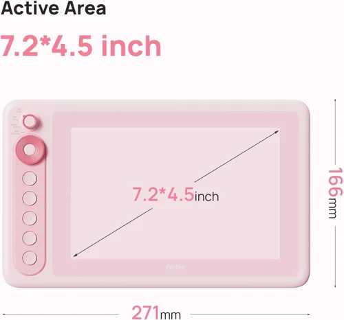 Vista 8 de Parblo Intangbo X7 Tableta de Dibujo 7.2x4.5 pulgadas Tabletas Gráficas, Tableta de Dibujo Digital con Interruptor de Modo, 6 Teclas Personalizadas