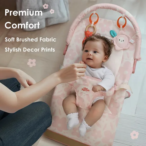 Vista 5 de Tiny Marvels Gorila plegable portátil para bebés con ergonomía y música, 0-12M