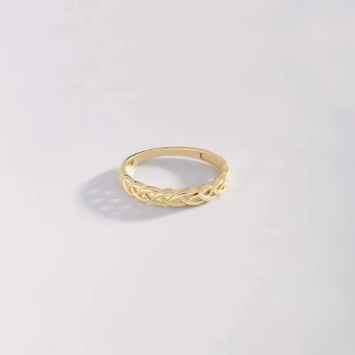 Vista 4 de Gelin 14K Solid Gold Stackable Ring for Women