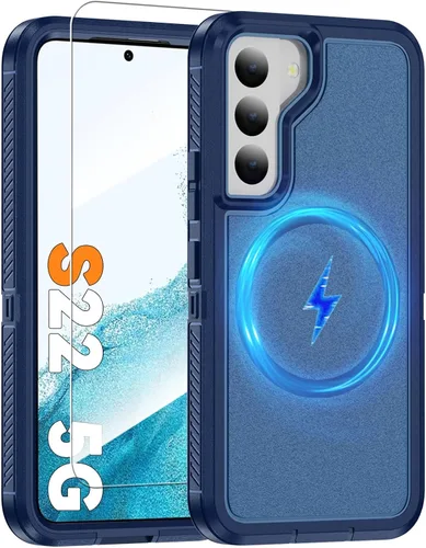 Vista 56 de Funda magnética para Samsung Galaxy S24+ Plus compatible con carga Magsafe [protector de pantalla de vidrio]