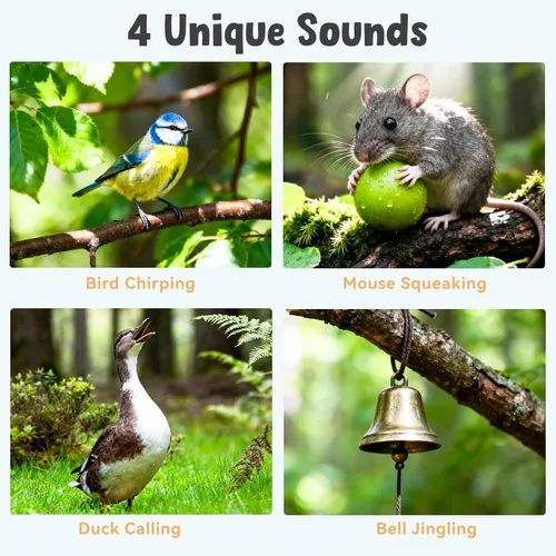 Vista 5 de Juguetes para gatos que aletean pájaro, juguetes de hierba gatera para gatos de interior, juguete automático interactivo para gatitos, juguete