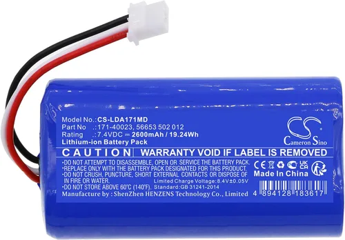 Vista 3 de 2600mAh - Batería de repuesto para Laerdal Resusci Anne QCPR PN 171-40023 56653 502 012