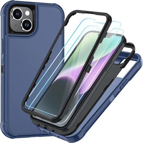 Vista 76 de SunStory Funda compatible con iPhone 11 con protector de pantalla HD, 3 capas de alta resistencia de cuerpo completo, funda protectora híbrida 3