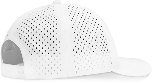Vista 4 de Gilbert Performance Snapback Hat Gorra en blanco de 5 paneles para hombres y mujeres transpirable y ligera pico curvado