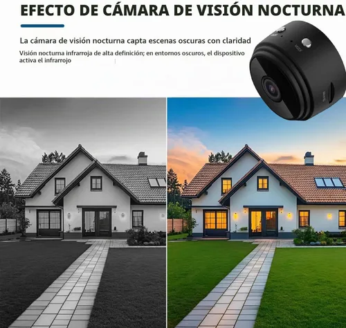 Vista 11 de Cámara oculta espía 1080P WiFi Mini seguridad inalámbrica para el hogar Negro