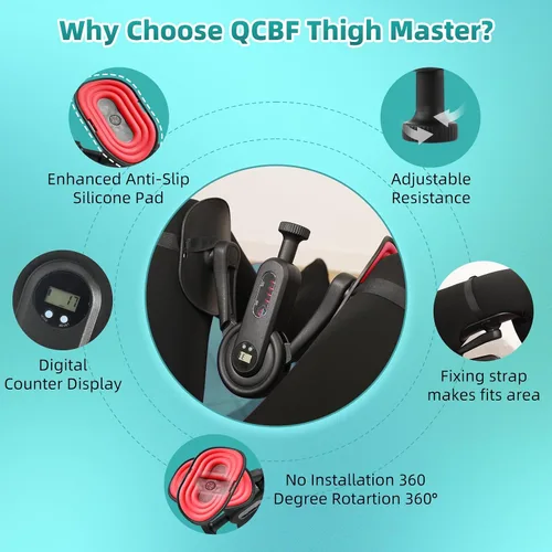 Vista 3 de Kegel Exerciser for Men & Women ,360°Pelvic Floor Exercise Devices ,10-135 lbs Adjustable Resistanceise Thigh Trainer Exercise Thigh Adductor