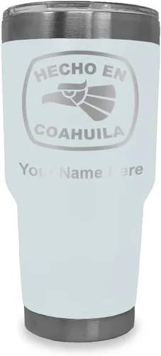 Vista 35 de LaserGram Vaso aislado al vacío de 20 onzas, hecho en coahuila, grabado personalizado incluido (negro) Engraved Gift, Vacuum Insulated Stainless