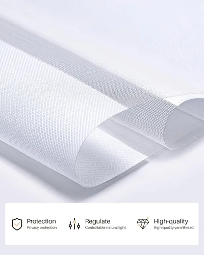 Vista 4 de Persianas motorizadas de cebra para ventanas, persianas inteligentes con control remoto, filtrado de luz, compatibles con Alexa Google Home