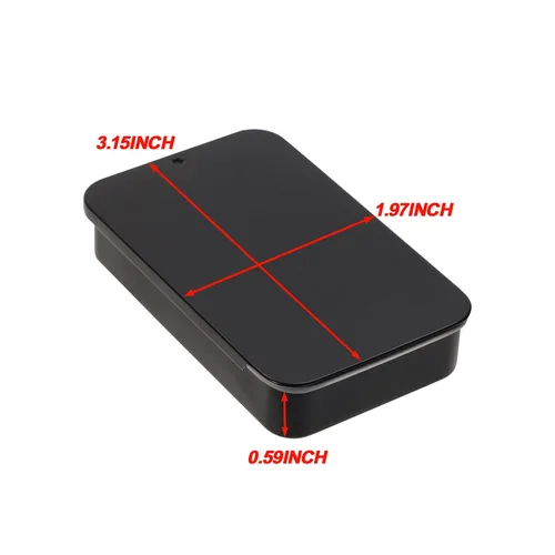 Vista 3 de Mini Skater 4 mini recipientes de lata de metal deslizantes de 3.15 x 1.97 x 0.59 pulgadas, cubierta deslizante, caja de lata de empuje y tirón