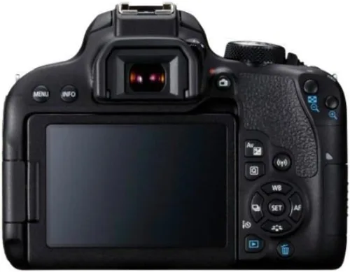 Vista 3 de Canon EOS 800D Digital SLR con 18-55 es modelo internacional negro de lente STM
