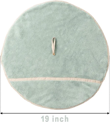 Vista 2 de R HORSE 4 toallas de mano colgantes con lazo absorbente de forro polar coral, toallas de mano suaves y gruesas, toallas secas para cocina y baño