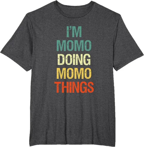 Vista 22 de I'M Momo Doing Momo Things - Camiseta de regalo con nombre personalizado, Negro, S