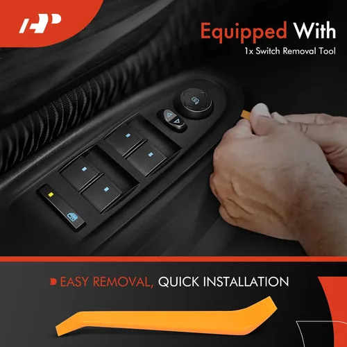 Vista 7 de A-Premium Interruptor de Ventana Eléctrico Principal del Lado del Conductor Compatible con Chevy Traverse 2009-2017, Silverado 1500 2007-2013, HHR