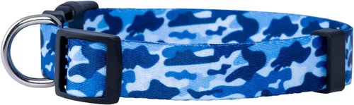 Vista 2 de Collar de perro de camuflaje (S, azul)