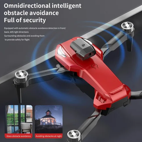 Vista 4 de GoolRC Mini dron de control remoto, mini dron plegable con cámara dual 4K, cuadricóptero sin cabeza, motor sin escobillas, evitación de obstáculos
