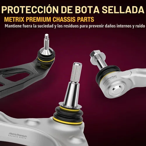 Vista 4 de Metrix Premium Chassis Parts Kit de brazo de control izquierdo derecho para Jeep Liberty