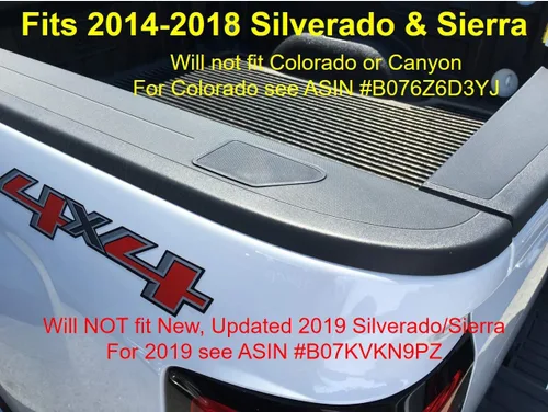 Vista 2 de Cubiertas para orificios de riel de cama para Silverado Sierra 2014-2018 (Juego de 2) Fabricadas y enviadas desde Indiana - SIN RETRASO EN EL ENVÍO