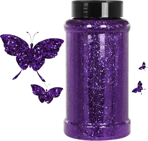 Vista 27 de Purpurina negra ultrafina, 16 onzas (1 libra), purpurina fina para manualidades de resina, uñas, vasos, slime, cosméticos y decoración de festivales