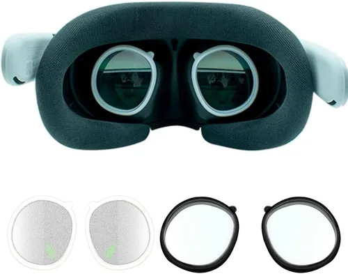 Vista 2 de VR Anti-Blue Light Glasses Suitable for Meta Quest 3,VR Accessories with Blue Light-Blocking Lenses,Quick Disassemble Frame Glass,for Meta Quest 3