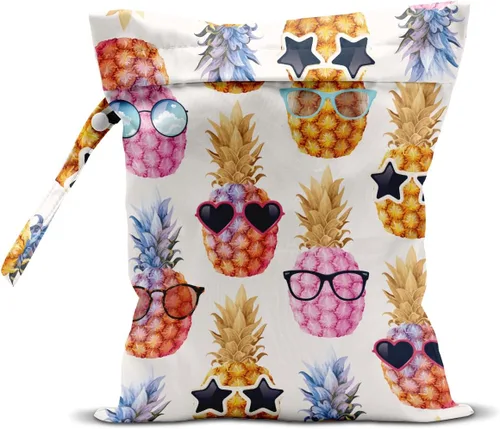 Vista 35 de Bolsa impermeable para traje de baño, bolsa húmeda y seca para playa y viaje, con cierre oculto, reutilizable para bebé, para trajes de baño Tortuga