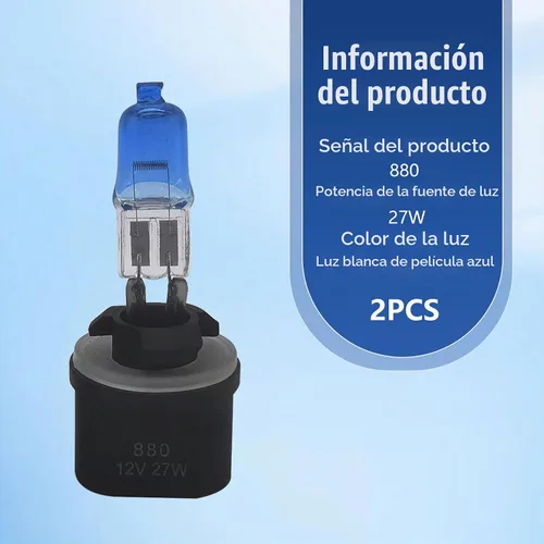 Vista 2 de Pack-2 Bombillas halógenas para automóvil, luces de conducción de cuarzo, bombillas antiniebla delanteras de 100 W, repuesto de bombilla, luces