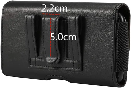 Vista 3 de Funda de piel sintética con clip para cinturón para Samsung Galaxy S24 Ultra S23 Ultra S22 Ultra A16 A14 A13 A05 A04e A03s/Google Pixel 8 Pro 7 Pro