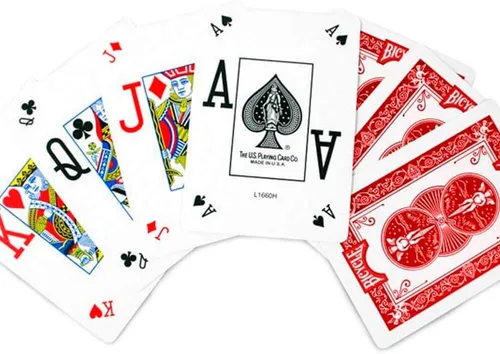 Vista 4 de Bicycle Pro Poker Peek Red Back Juego de cartas