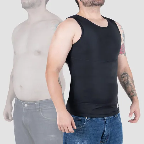 Vista 3 de Kewlioo Camiseta sin mangas adelgazante para hombre Fajas moldeadoras para hombre Chaleco adelgazante premium Comodidad durante todo el día
