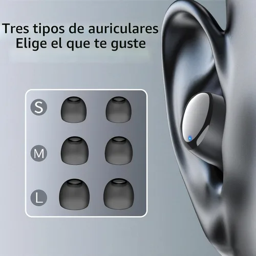 Vista 8 de Redpepper Auriculares inalámbricos con cancelación activa de ruido Bluetooth 6.0 con micrófonos incorporados, llamadas claras de 0.14 oz
